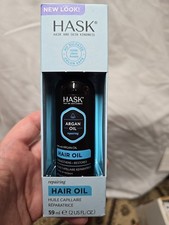 HASK Hair Skin Argan Oil Repairing Hair Oil - Smooths Frizz Adds Shine 2 oz