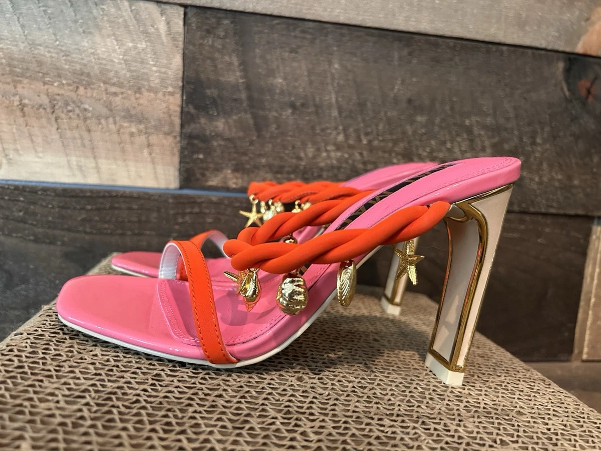 Sandales Kat Maconie "Chichi" En Cuir Noir - Talons Bloc, Taille EU 40, Neuves Avec Boîte