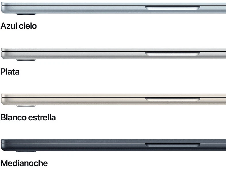 Apple MacBook Air(2025) 15.3" Retina,Chip M4 Apple,CPU y GPU de 10 núcleos - Imagen 4 de 4