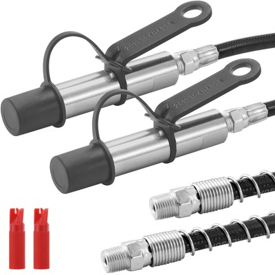 #ad 2 PCS Grease Gun Coupler High Pressure Quick Release Lock Oil Nozzles $22.99