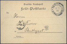 Kiautschou 1901 Boxeraufstand PK Stuttgart Text Torpedoboot SMS Taku / 309