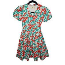 Little Miss Marmalade Strawberry Print Shirt Dress 50s Girls 14 / 16 Cottagecore