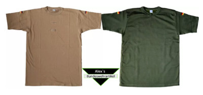 original-Bundeswehr Tropen T-Shirt Unterhemd  m. Abzeichen Neu Orig .Leo Köhler