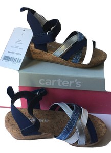 girls navy blue sandals