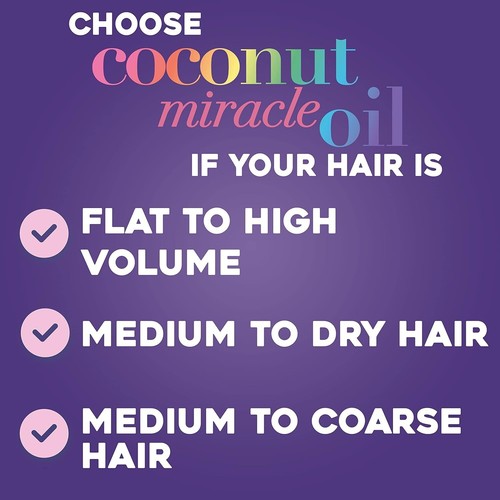 Coconut Oil Shampoo 25.4 Fl Oz Hydrating Tames Frizz Dry Coarse Hair Repair - Picture 5 of 8