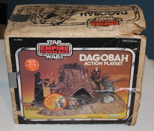VTG Star Wars Dagobah Yoda Playset Original 1981 Kenner ESB 1980s Box Only