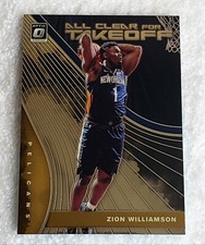 Zion Williamson 2019-20 Donruss Optic All Clear For Takeoff Panini RC #14