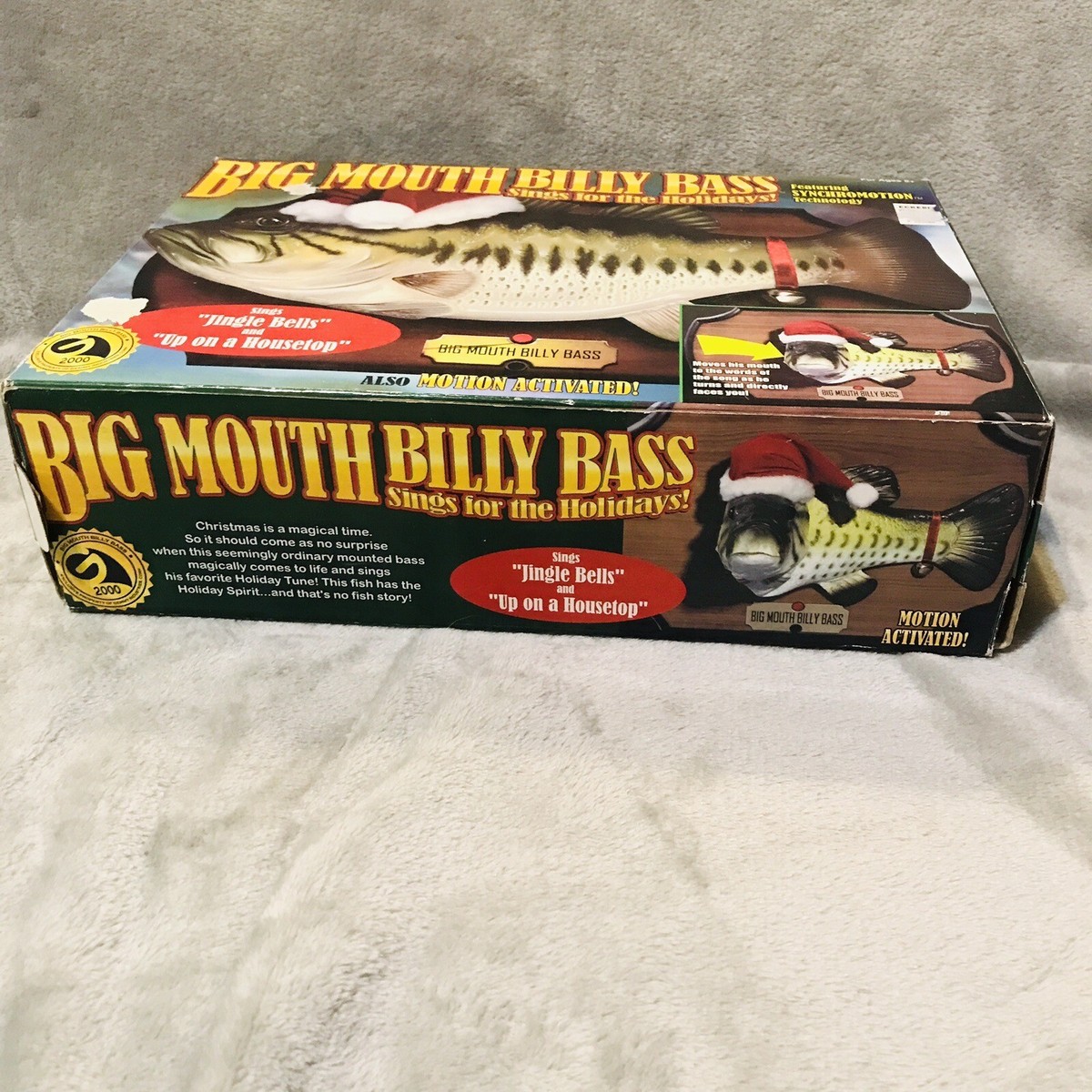 VTG 1999 Gemmy Big Mouth Billy Bass Christmas Fish Animated
