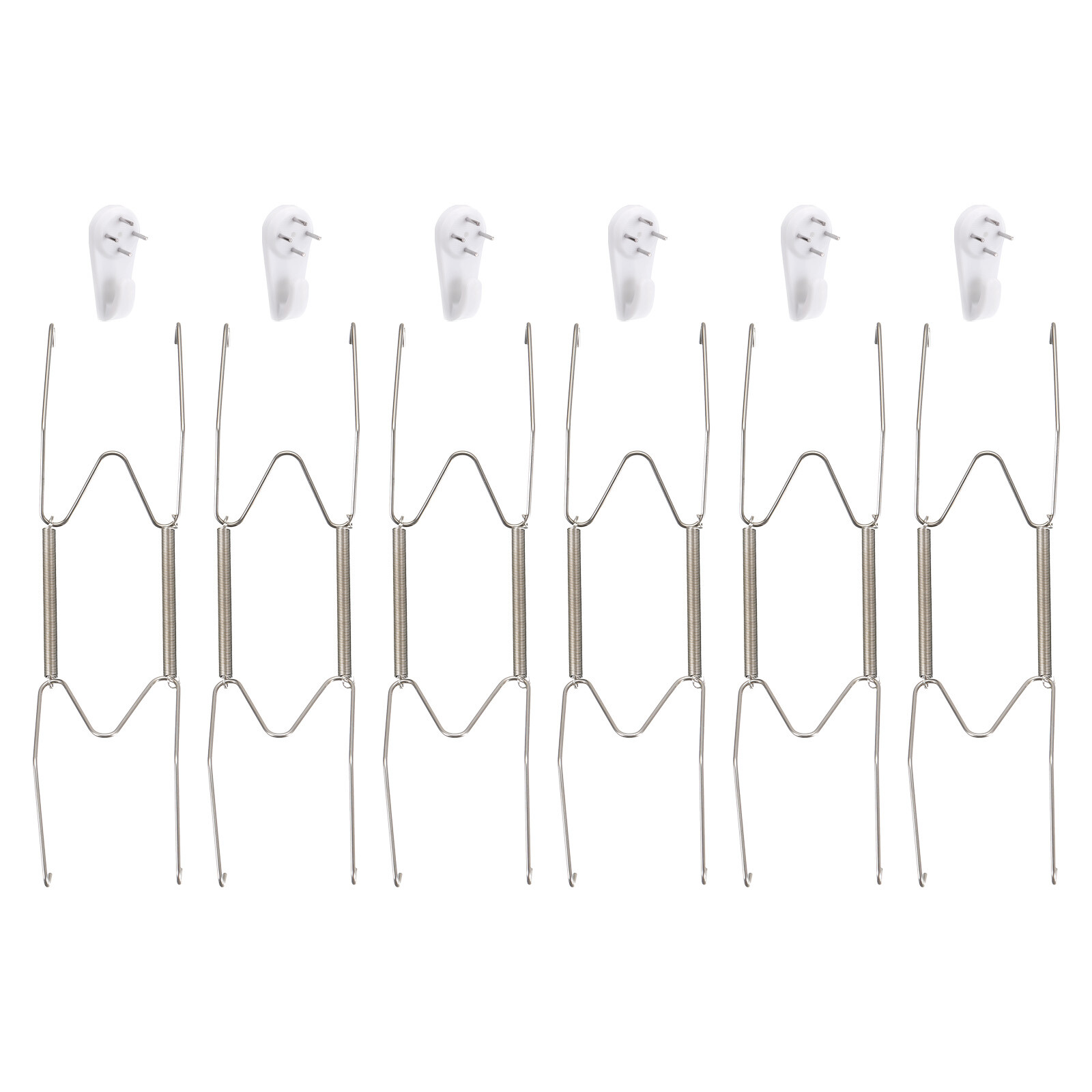 6Pcs Plate Hanger, 10 Inch Stainless Steel for Decorative Plates, Silver