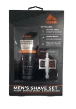 RBX Men's 3-Piece Shave Set | Razor - 6 Blade - Shaving Cream Shave Set