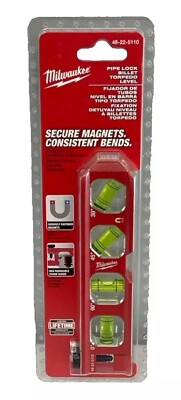 Milwaukee 6.5''Impact Resistant Magnetic Pipe Lock Billet Torpedo Level48-22-5110