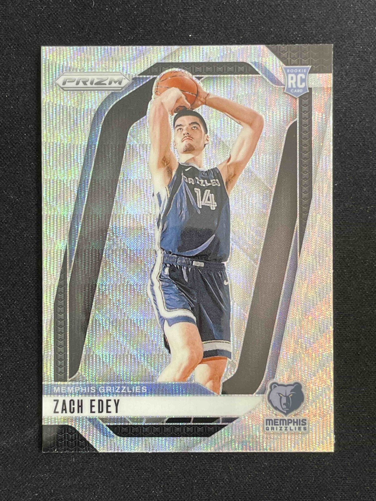 Zach Edey 2024-25 Panini Prizm RC Silver Wave Prizm #249