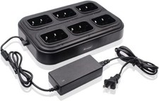 Six Way Charger for Baofeng UV-9R Plus UV-82WP UV-XR UV-5S BF-A58 BF-9700 GT-3WP