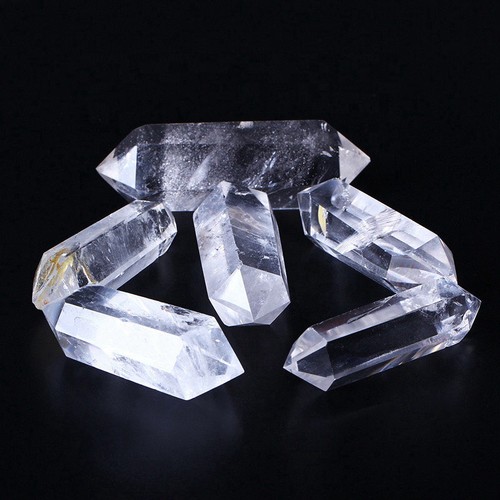 60-70mm Rare Natural Clear Quartz Crystal Point Wand DT Obelisk Stone Healing - Picture 7 of 12