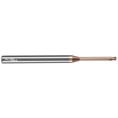 VHM-Mini-Radiusfräser PRO mit langem Hals, Mini-Kugelfräser lang, 1-4 mm