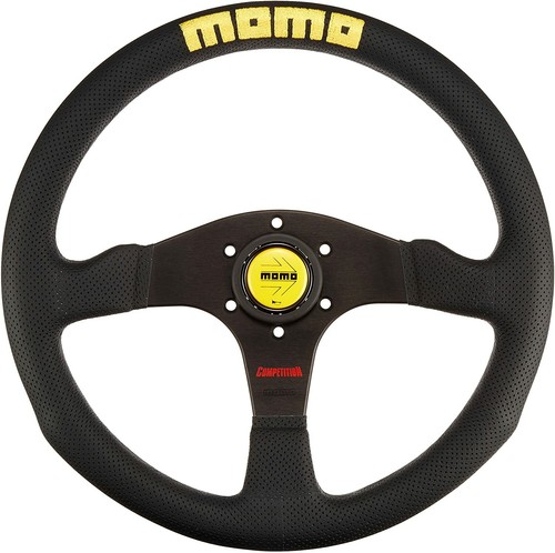 Momo C 71 Steering Competition 347mm Leather Aluminum Spoke From Japan New Ebay