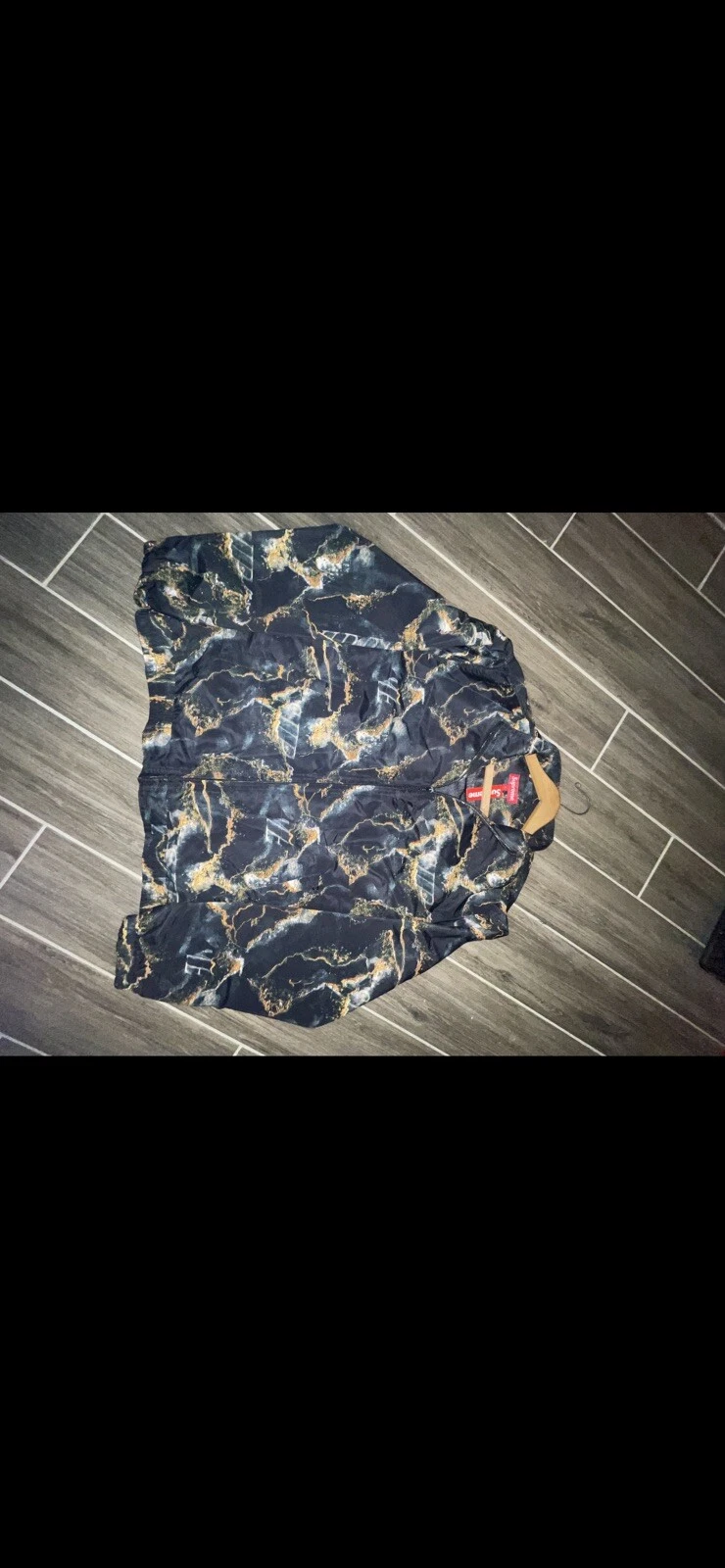 Supreme Marble Track Jacket Black