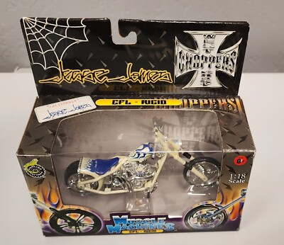 Muscle Machines Die-Cast Model Bike Jesse James CFL Rigid West
