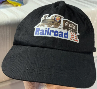 Burger King Coca-Cola Railroad XL Snap Back Black Cap