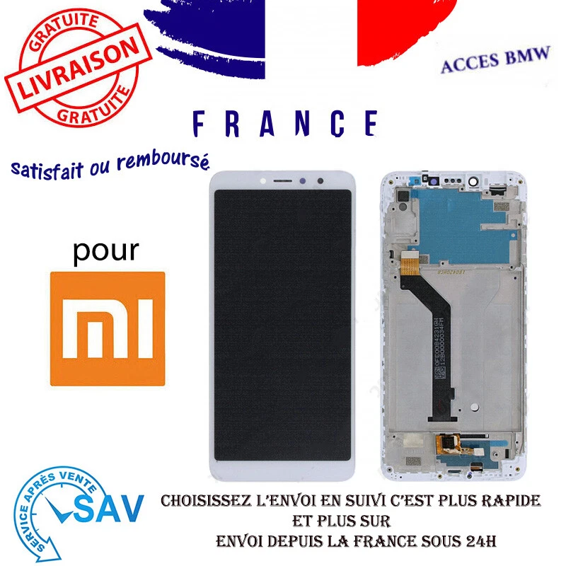 Ecran LCD & Vitre tactile Blanc Assemblés avac Châssis Pour Xiaomi Redmi S2 - Photo 1/1