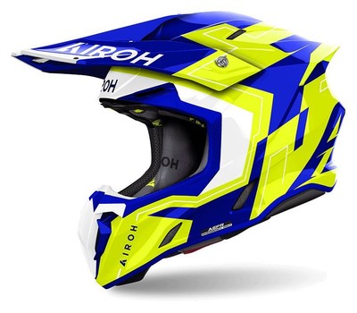 Off-Road Helmet Airoh TWIST 3 DIZZY Blue/Yellow Gloss