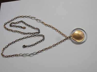 Marjorie Baer San Francisco Silver Brass Vintage Long Chain Link