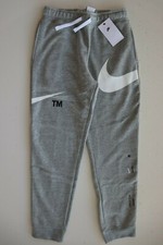 Image of NIKE SPORTSWEAR SWOOSH FLEECE PANTS JOGGERS - GREY DD8721-063 KIDS BOYS GIRLS M
