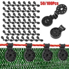50/100PCS Shade Cloth Plastic Clip Netting Black Clips For Greenhouse Garden