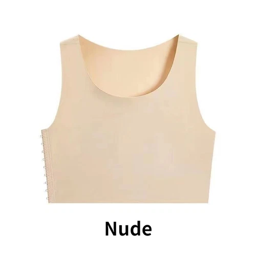 Lady Lesbian Chest Breast Binder Seamless Buckle FTM Sports Vest Camisole Top - Picture 21 of 23