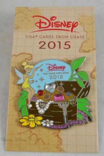Neu Disney Visa Karten Von Chase 2015 Peter Pan Tinker Bell Schatz Brust Pin - Bild 1 von 3