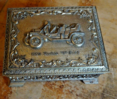 Boîte à Bijoux Vintage En Métal - Modèle Ford T 1909 (Occasion)