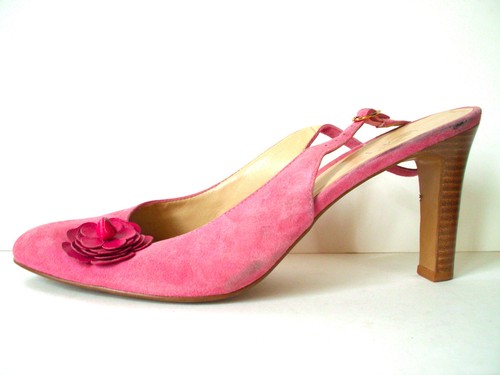 Ann Taylor Loft Pink Leather Pumps 
