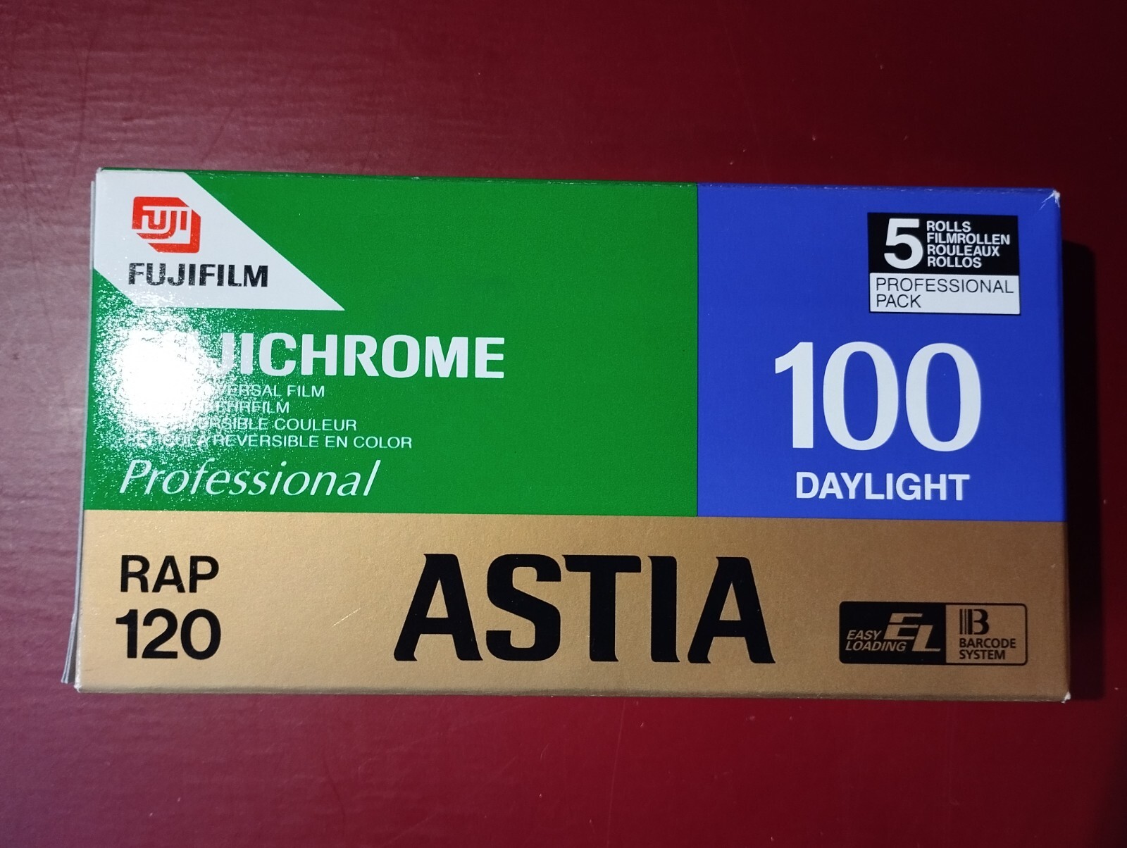 5x FUJI Astia 100 luz diurna 120 inversión de color película inversa fujicromo raro pro