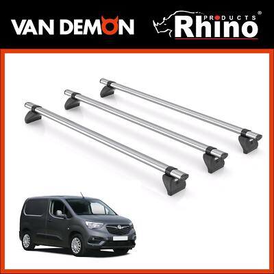 Vauxhall Combo Roof Rack Fits 2018+ Models Steel Roof Bars Rhino