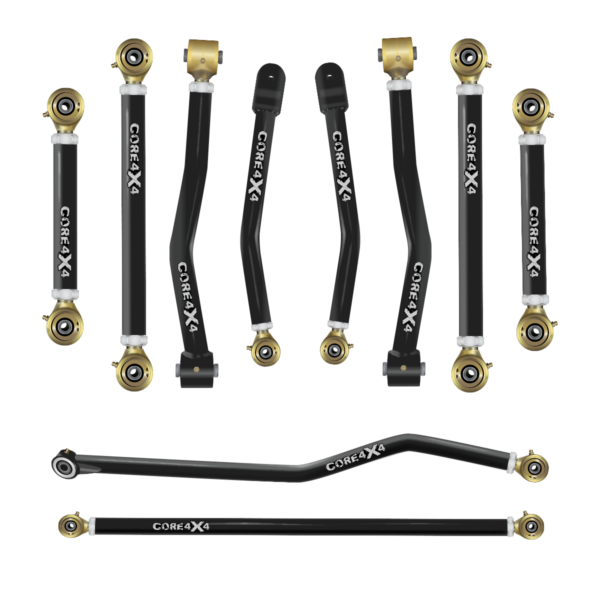 Core 4x4 Control Arms and Track Bars Crawl Complete Kit Fits