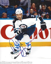 WINNIPEG JETS DUSTIN BYFUGLIEN SIGNED 8X10 PHOTO A W/COA 2015 ALL STAR GAME