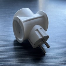 Dreifachstecker Mehrfachstecker Triple Stecker 3-fach weiß Verteiler