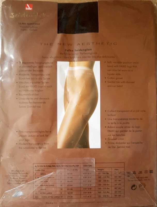 Collant FALKE Seidenglatt 15 Taille I (S/M) 40-42 puder tights - Strumpfhose neu - Photo 2/3