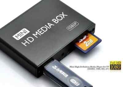 Full HD 1080P USB Media Player with SD Card Slot MKV RMVB HDD AV Box HDDK7