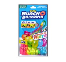 Water Balloons Rapid Filling ZURU Bunch O Balloons 100 Self Sealing 3 X Bunches