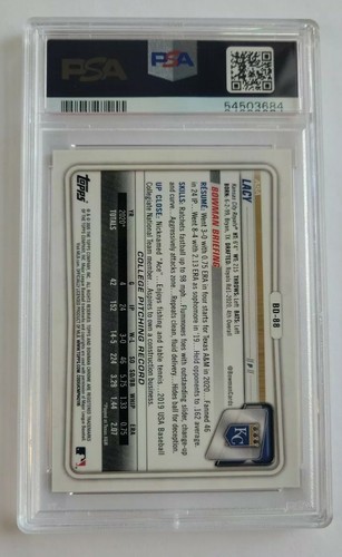 Asa Lacy 2020 Bowman Chrome Draft Orange Refractors #BD88 #12/25 RC PSA 10 - Picture 6 of 8