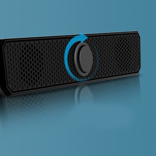 USB Powered Sound Bar Speaker for Computer Desktop Laptops PC, Black - Afbeelding 4 van 8