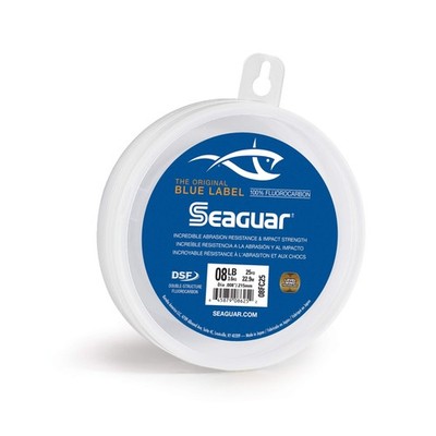 Seaguar Blue Label 100 Percent Fluorocarbon Fishing Line 8lbs 25yds Clear