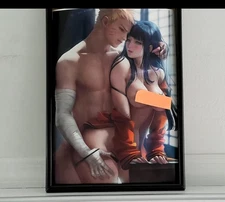 Naruto Hinata Hyuga Anime Art Poster