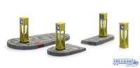 Artitec Fertigmodell Verkehrspoller (4X) Und Verkehrsinseln (2X) 387.457