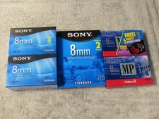 Lot of 8 Sony 8mm 120 Minute Video Cassettes - P6120MP - Brand New