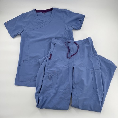 Carhartt Force Top Medium Damen Blau Krankenschwester Peeling Set Top & Small Bottom