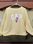 Gap x Disney Minnie Mouse Oversized Relaxed Fit Logo Sweatshirt Yellow XL