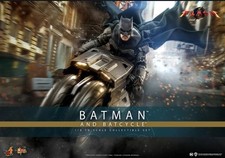 1 6 Dc The Flash 2023 Batman and Batcycle Set Hot Toys MMS705 9123972 NO RESERVE