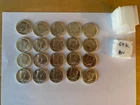 1964 P Kennedy 90% Silver Half Dollar Roll of 20 Coins BU